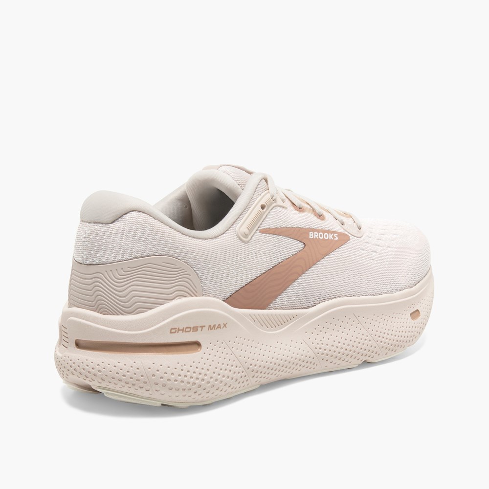 Chaussures Running Route Brooks Ghost Max Noir Grise Blanche Femme | HRH-1606619